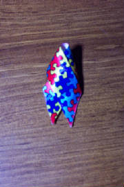 Autism Awareness Ribbon Hand Made