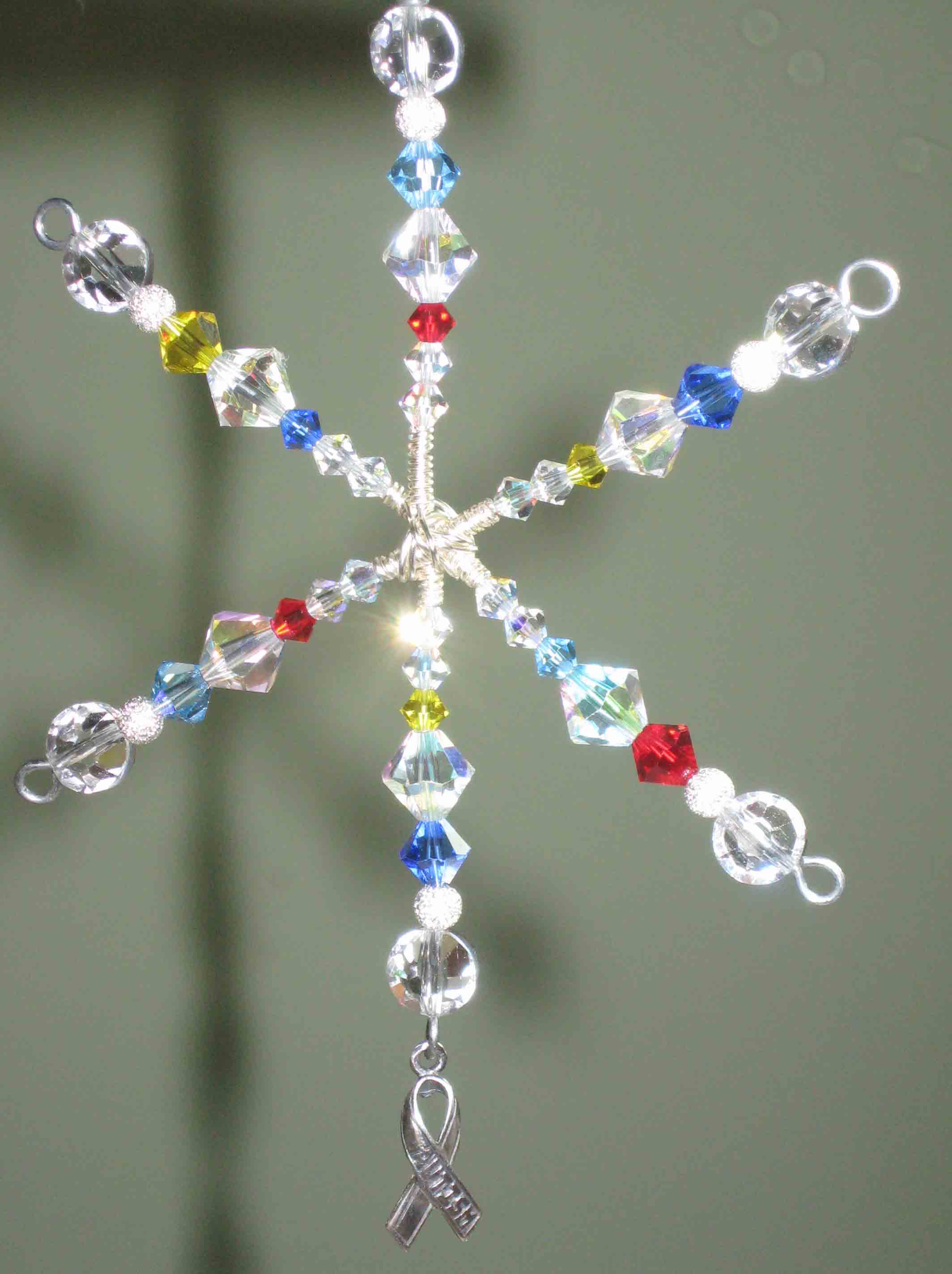 Autism Awareness Crystal Ornament Sun Catcher 