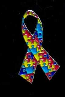 Autism Awareness Ribbon Lapel Pin