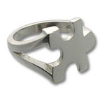 Autism Awareness Puzzle Piece Ring Sterling Silver